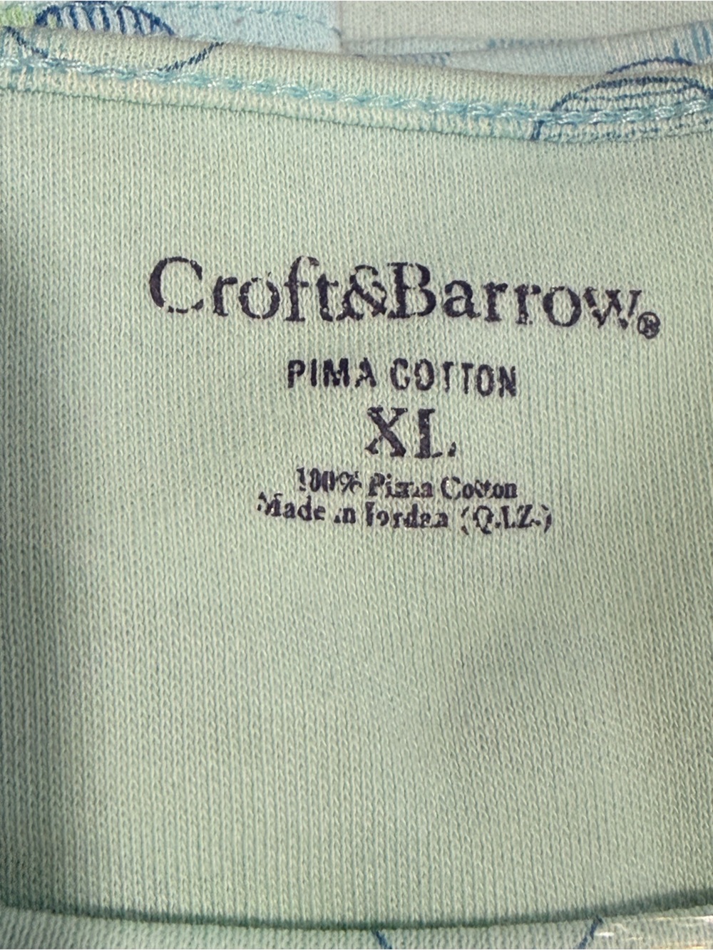 2 Pack - Croft & Barrow -Like New-100% Pima Cotton Short Sleeve Tees, Light Blue - Picture 12 of 13